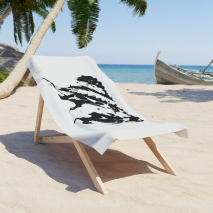 Marlin God White Beach Towel