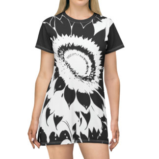 "Momma Sunflower" T-Shirt Dress (AOP)