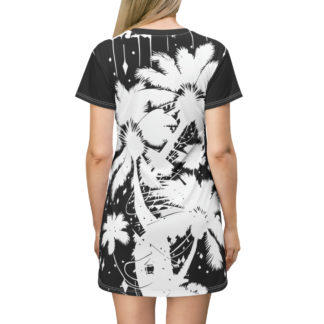 "Palms and Stars" T-Shirt Dress (AOP)