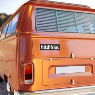 Hitdifrint original auto bumper sticker