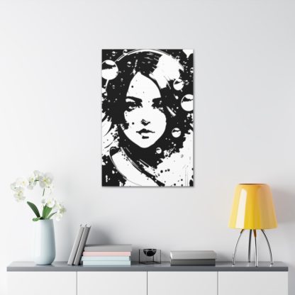 Bubble Girl Framed Wrapped Canvas Wall Art